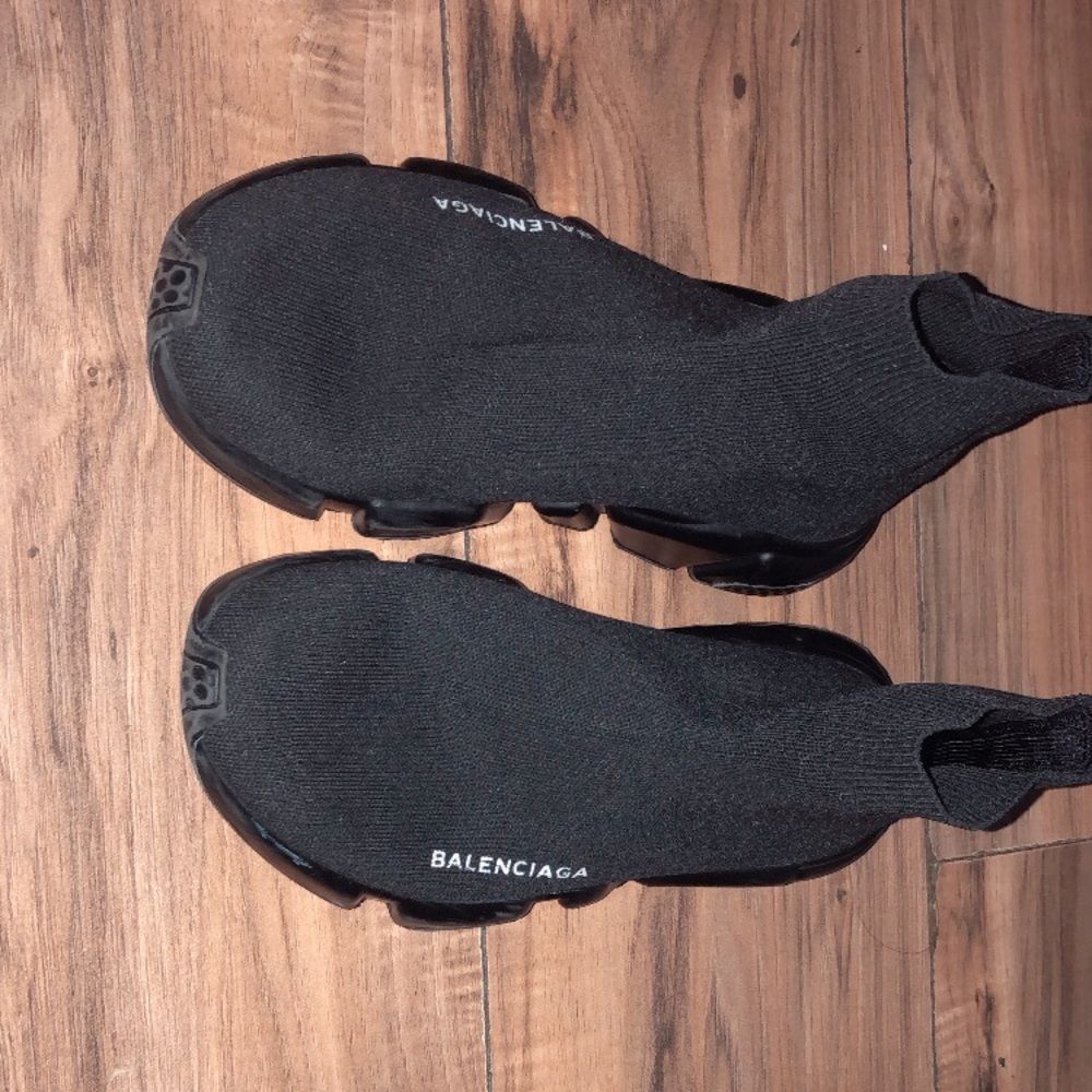 Balenciaga Black Knit Sneakers